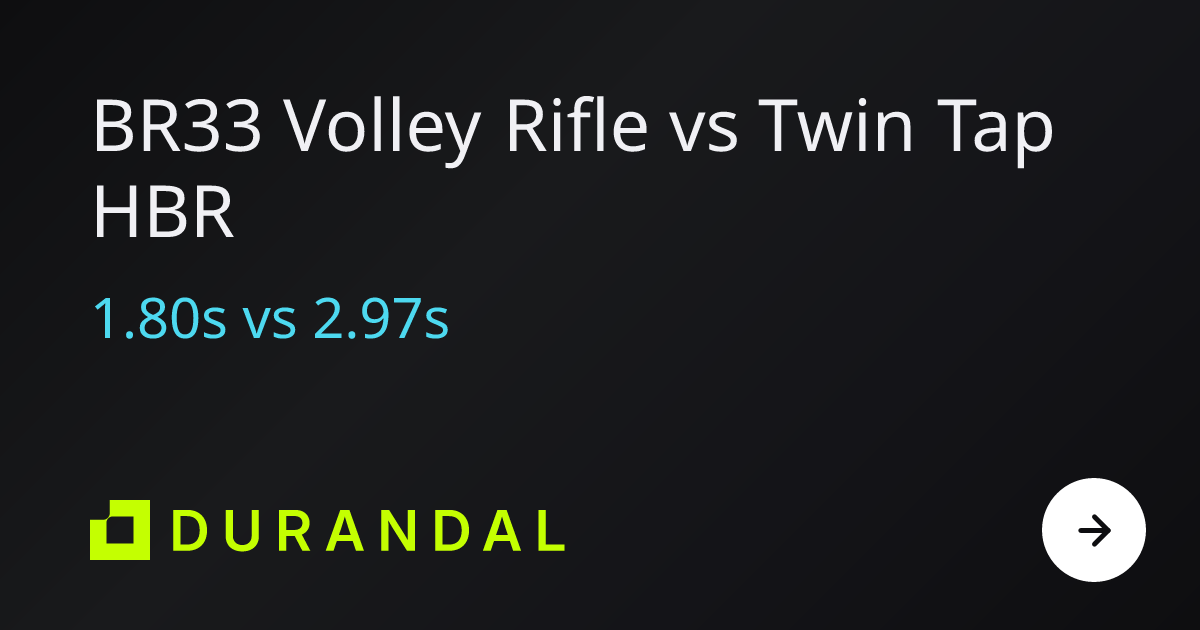 BR33 Volley Rifle vs Twin Tap HBR in Marathon — TTK Comparison ...