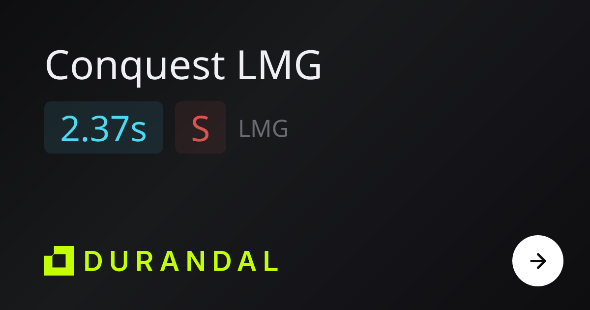 Conquest LMG TTK & Stats in Marathon (Launch March 2026) — Durandal.gg